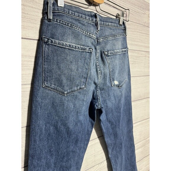 Frame  Women's Silver Washed Le High Straight Jeans Size 25 - Picture 8 of 11